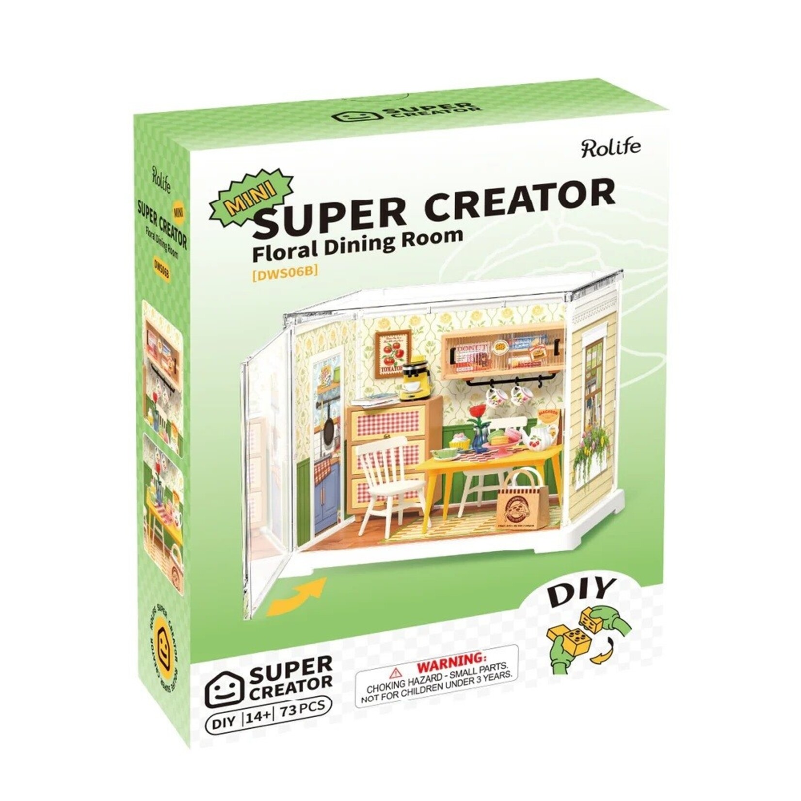 Floral Dinig Room, DIY Miniature House
