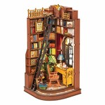 Robotime Silent Corner Study DIY Book Nook Shelf Insert