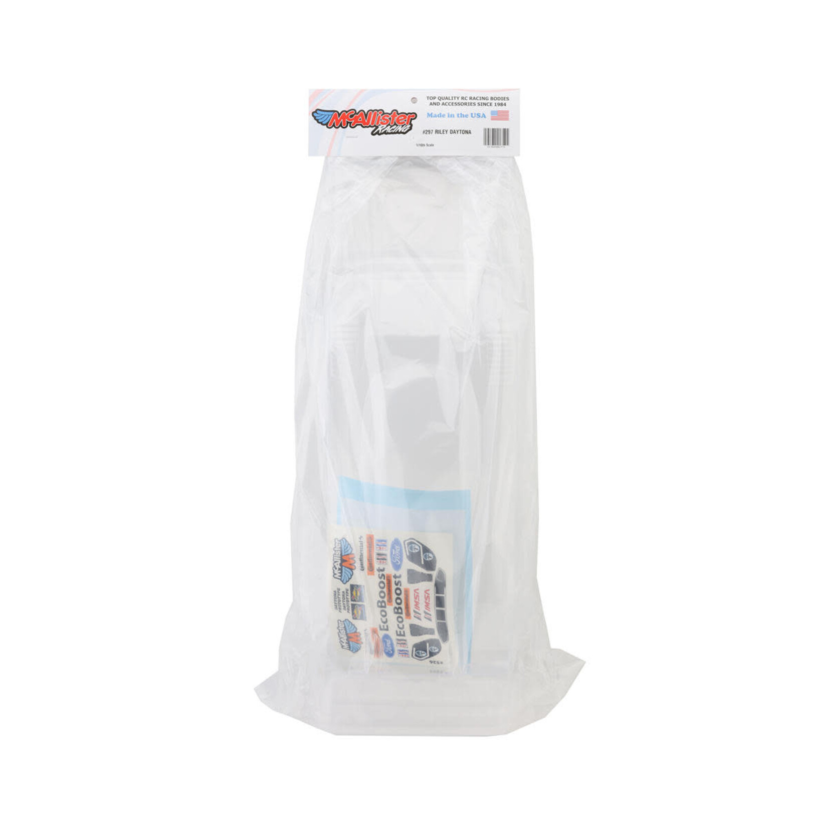 McAllister Racing Riley Daytona 1/10 On-Road Touring Car Body (Clear) (.030)
