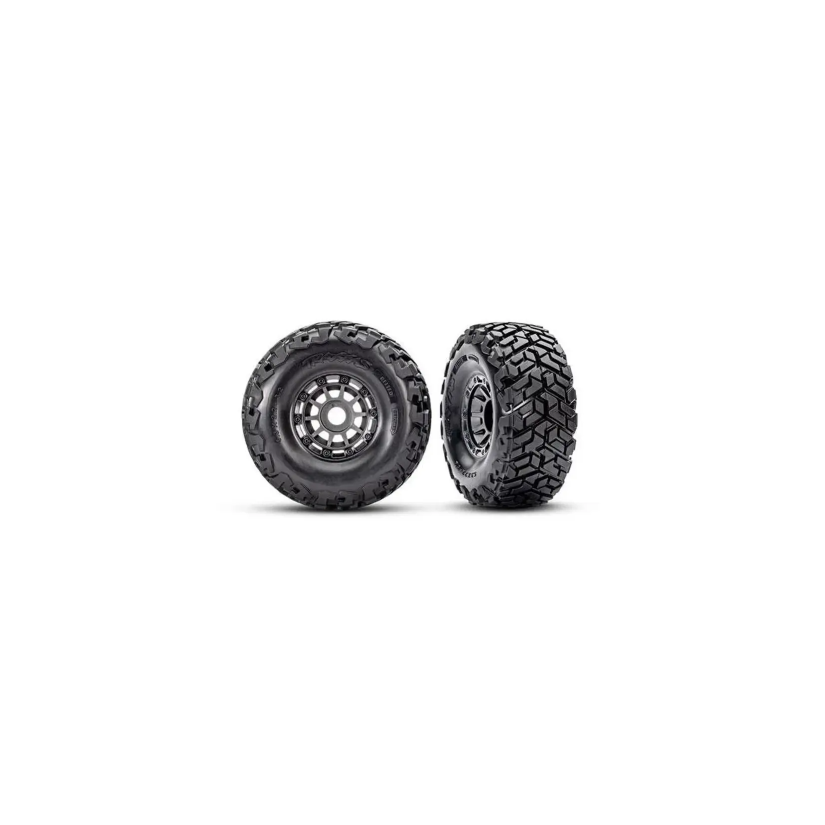 Traxxas Tires and Wheels - Maxx Slash Grey - 17mm Spline