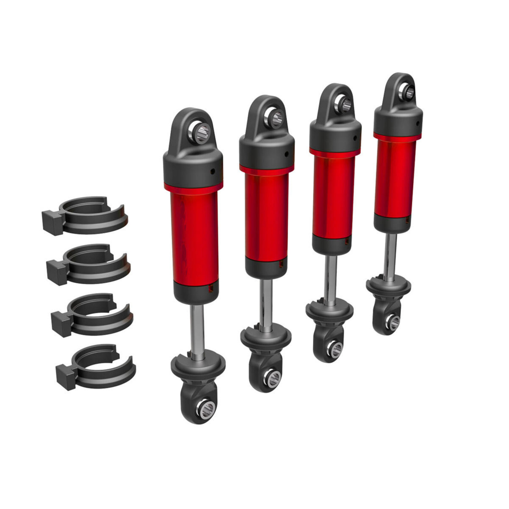 Traxxas Shocks GTM 6061-T6 Aluminum (Red anodized) with springs