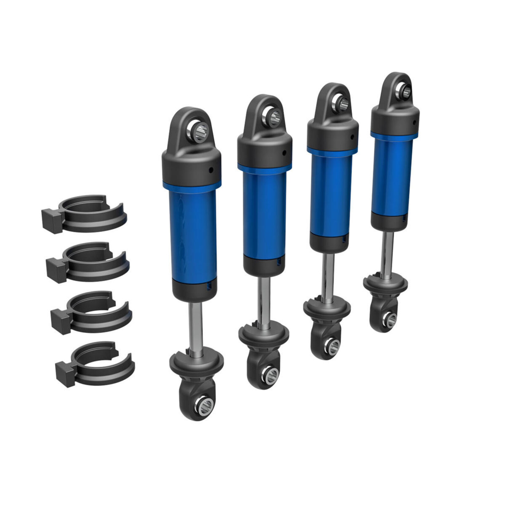 Traxxas Shocks GTM 6061-T6 Aluminum (Blue anodized) with springs