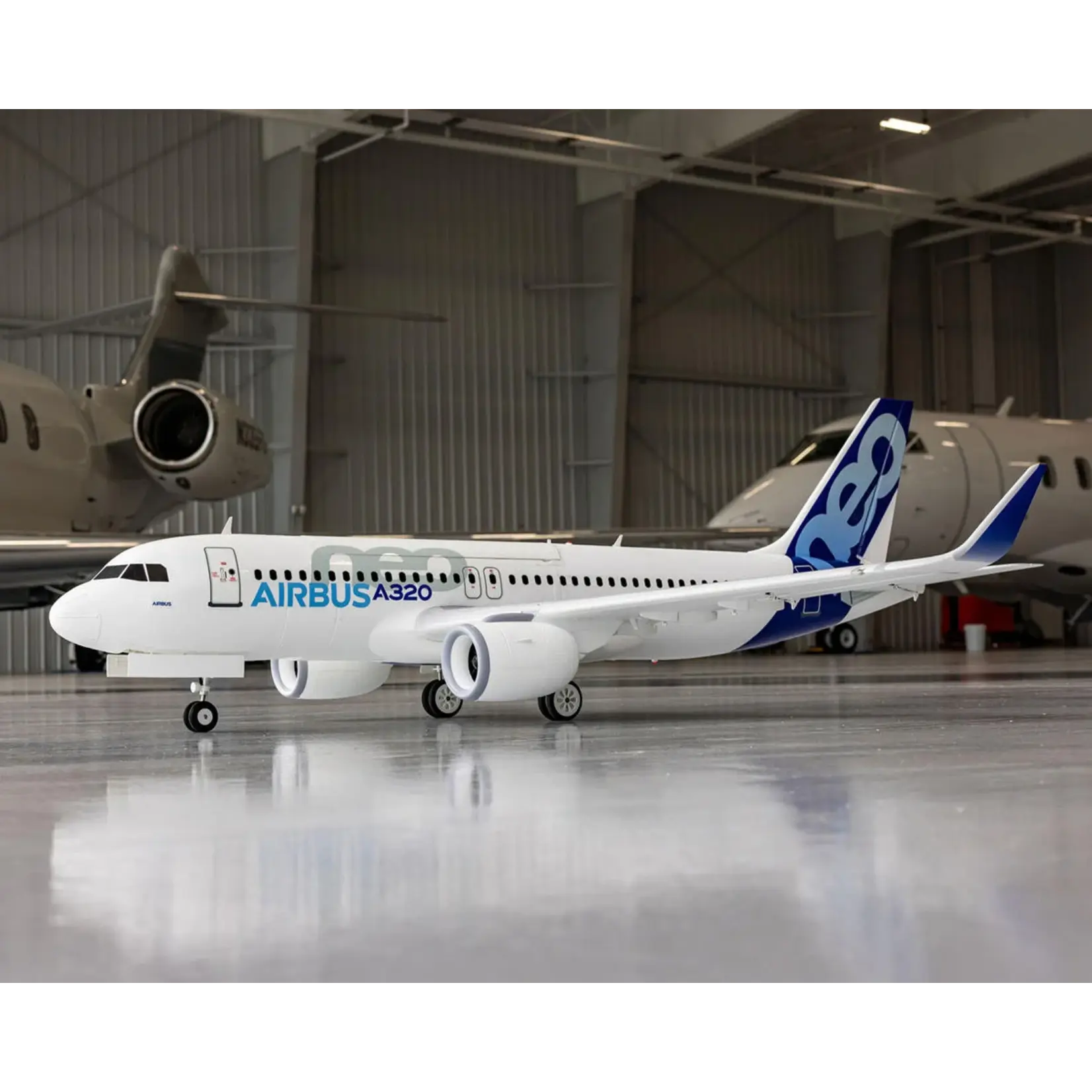 E-Flite Airbus A320neo 1.5m Airliner Twin 64mm EDF BNF Basic with AS3X+ and SAFE Select