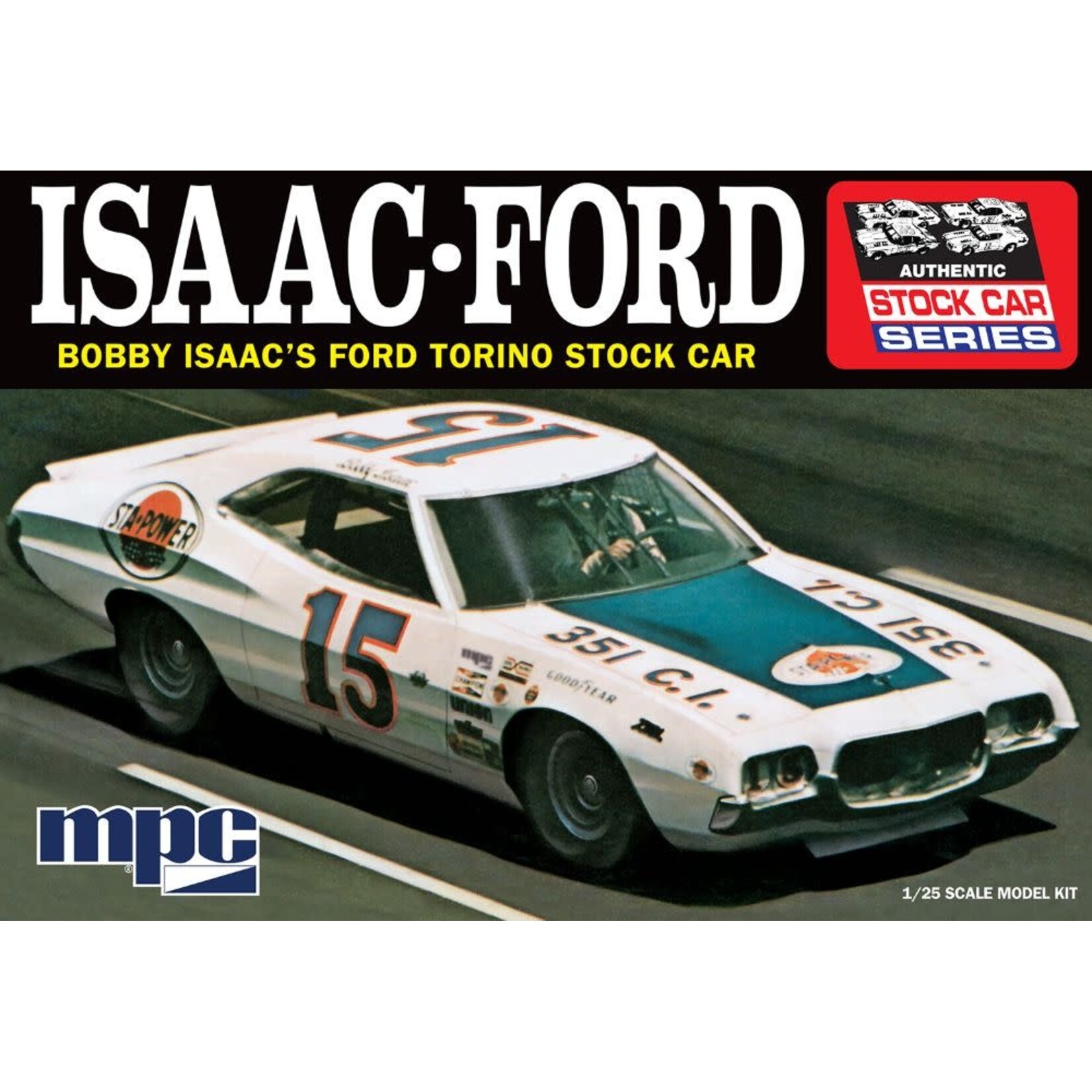 MPC 1/25 Bobby Issac #15 1972 Ford Torino Stock Car