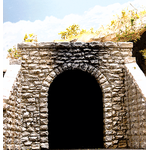 Single-Track Random Stone Tunnel Portal -- 5 x 4-3/4"  12.7 x 12.1cm