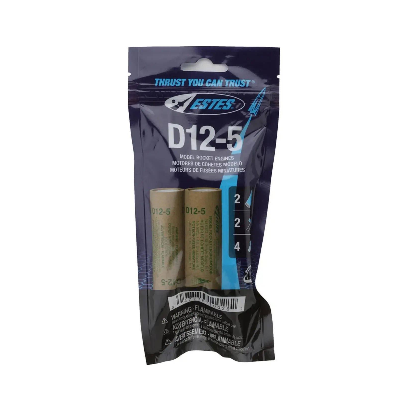 Estes Rockets D12-5 Rocket Motors (2)