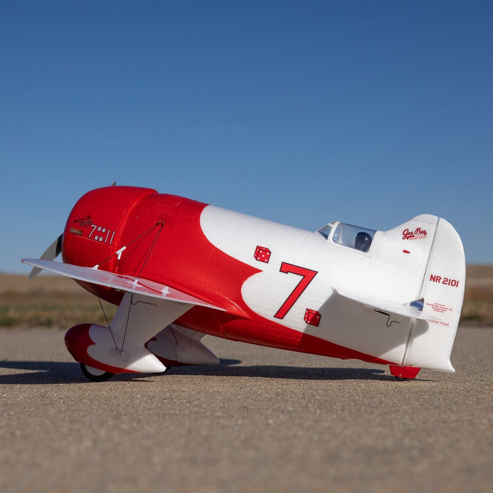 E-Flite UMX Gee Bee R-2 510mm BNF Basic with AS3X and SAFE Select