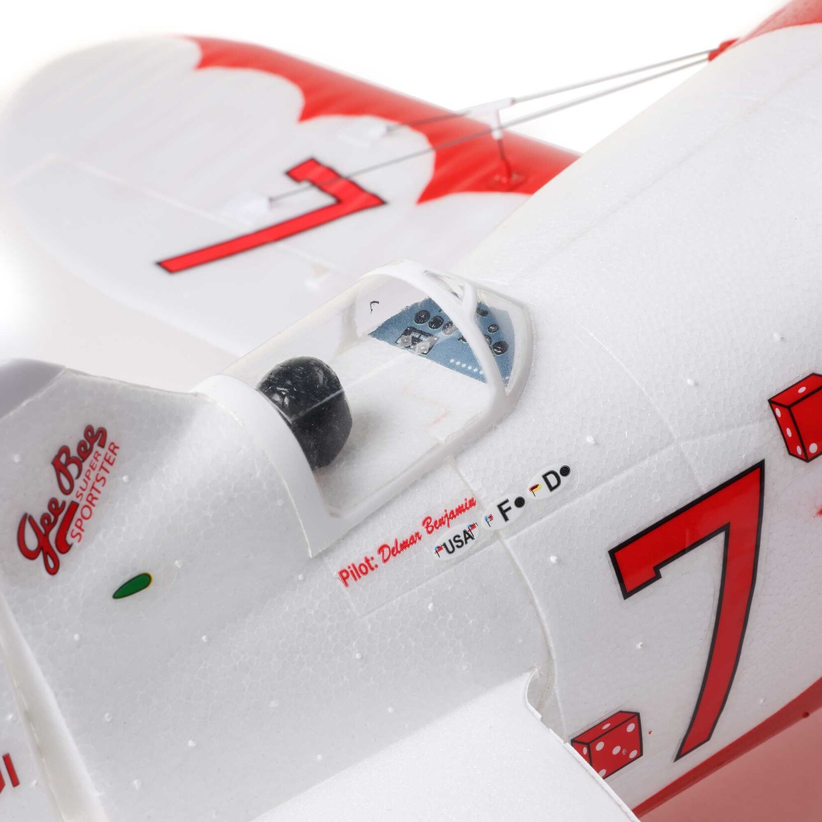 E-Flite UMX Gee Bee R-2 510mm BNF Basic with AS3X and SAFE Select