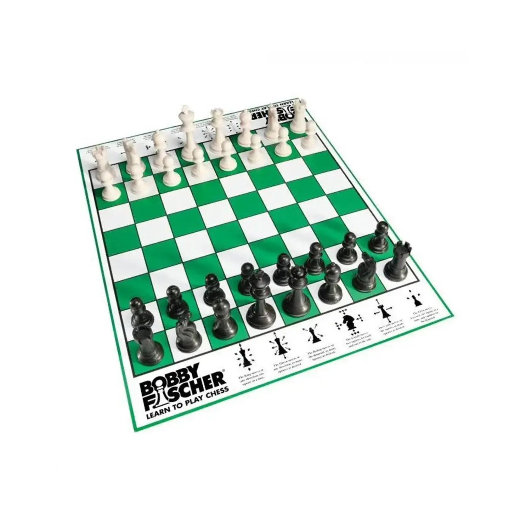 Wood Expressions Wood Expressions Bobby Fischer Learn to Play Chess Board Set (Green)