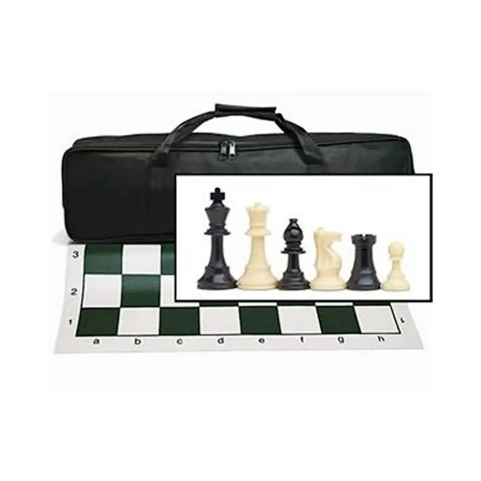 Wood Expressions Wood Expressions 10-1120 Tournament Chess Set with Black Canvas Bag