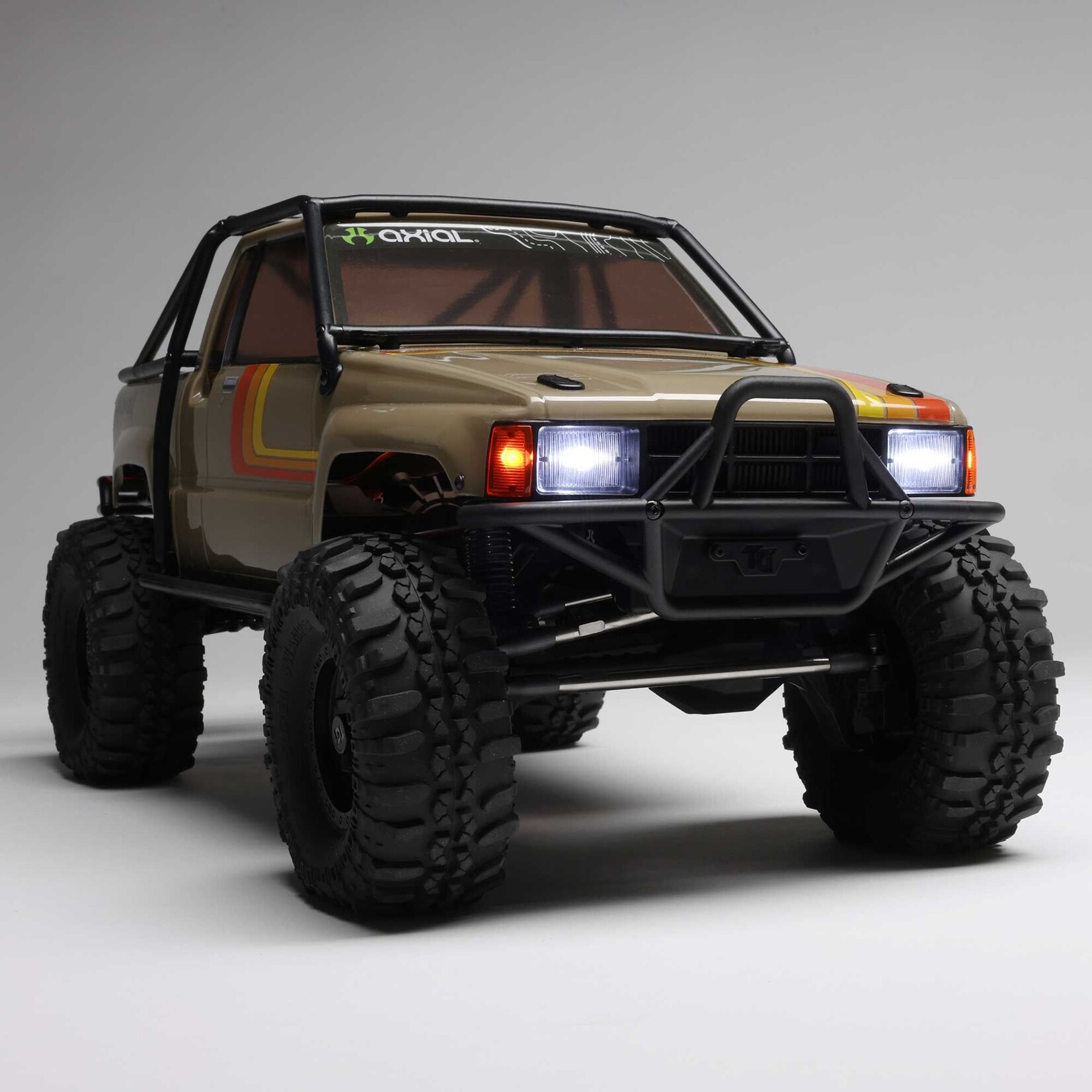 Axial 1/10 SCX10 III 1987 Toyota SR5 4X4 RTR Brushed Rock Crawler, Tan