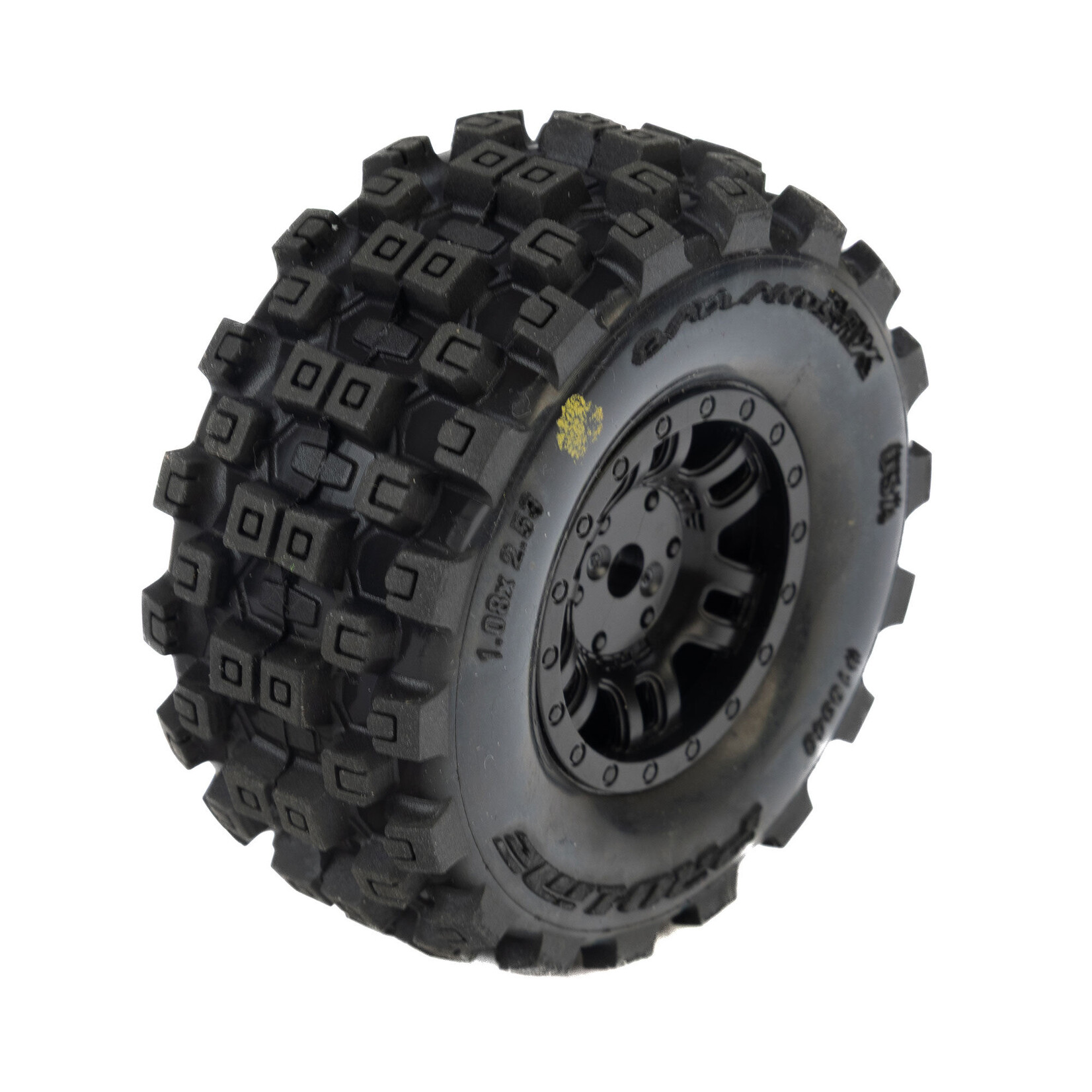 Pro-Line 1/16 Badlands MX Front/Rear Tires MTD 12mm Black Split Six (4): MOJAVE GROM