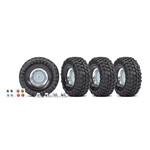 Traxxas 1.9" Chrome Wheels w/ Canyon Trail Tires & Caps (4)