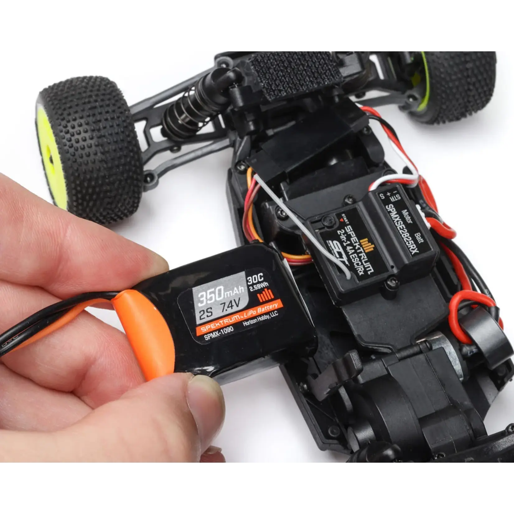 Losi 1/28 Micro-T 2S 2WD RTR Stadium Truck (Battery & Charger Included), White