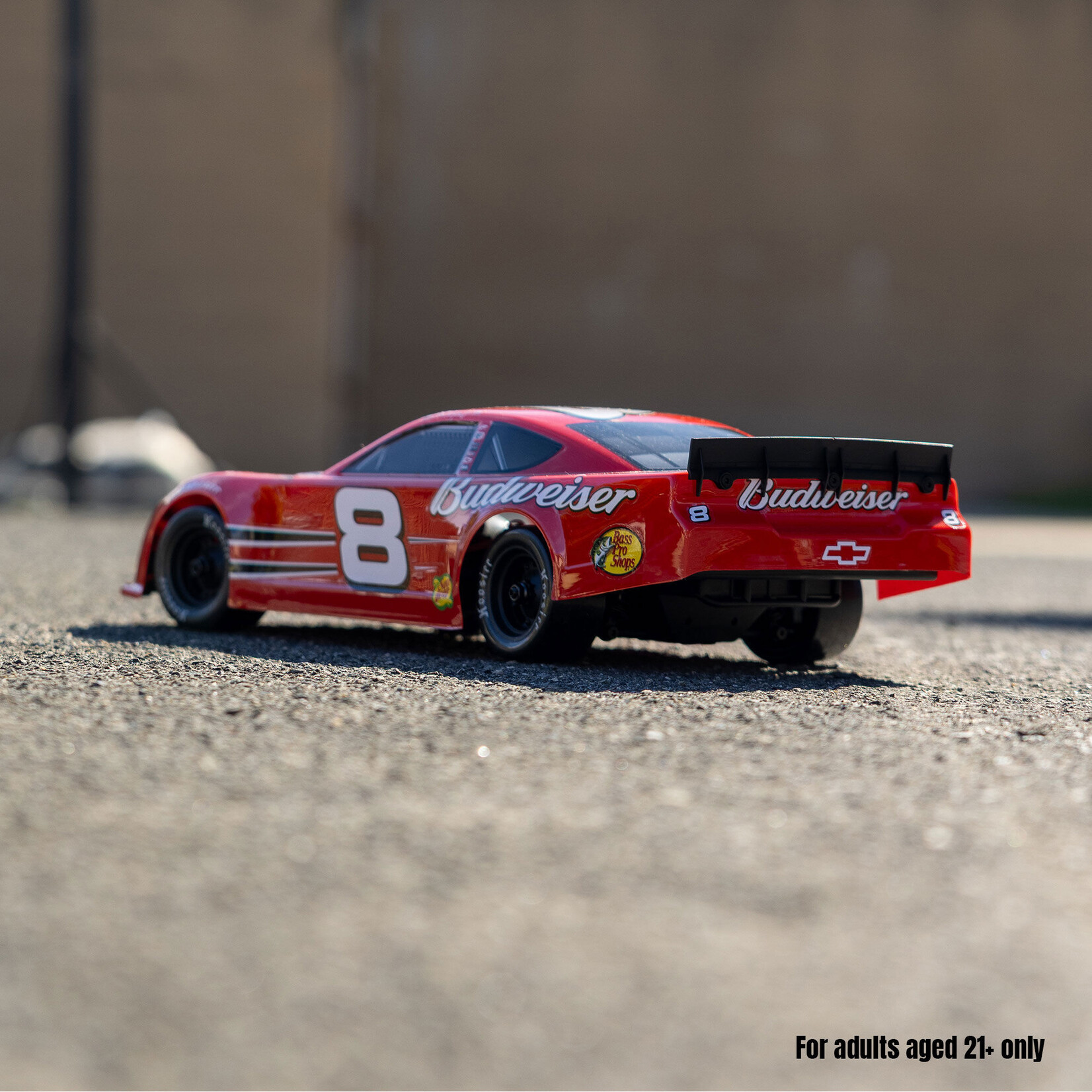 Losi 1/12 Asphalt Late Model RC Race Car Dale Earnhardt Jr. No. 8 2025 Budweiser Chevrolet ZL1 2S AWD On-Road (Battery & Charger Included), Red