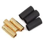 ProTek RC 4mm Short Female Bullet Connector w/Shrink Tube (3)