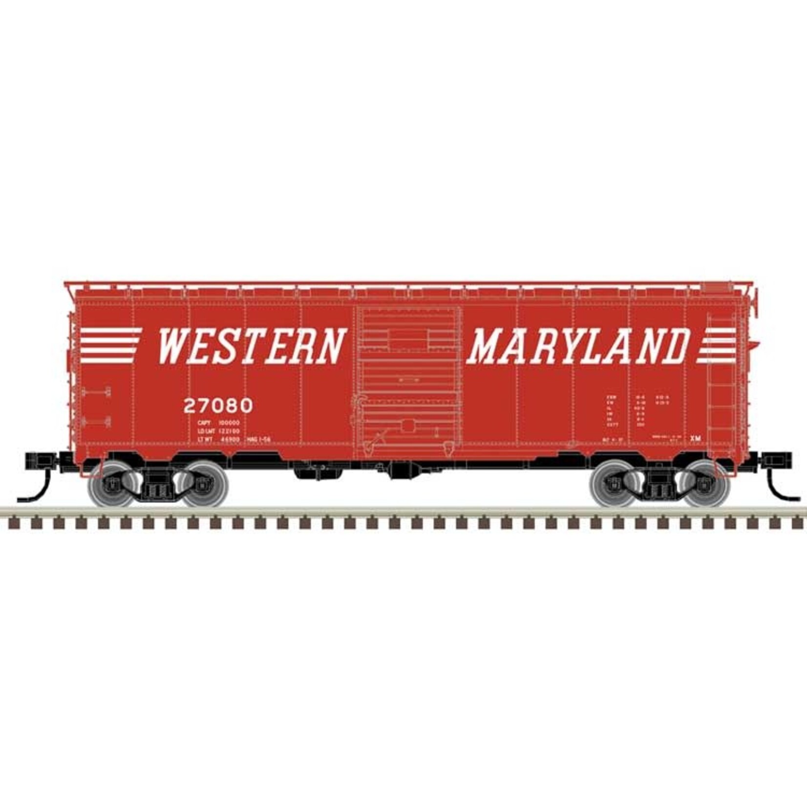 Atlas Western Maryland #27625 (Boxcar Red, white, Speed Lettering)