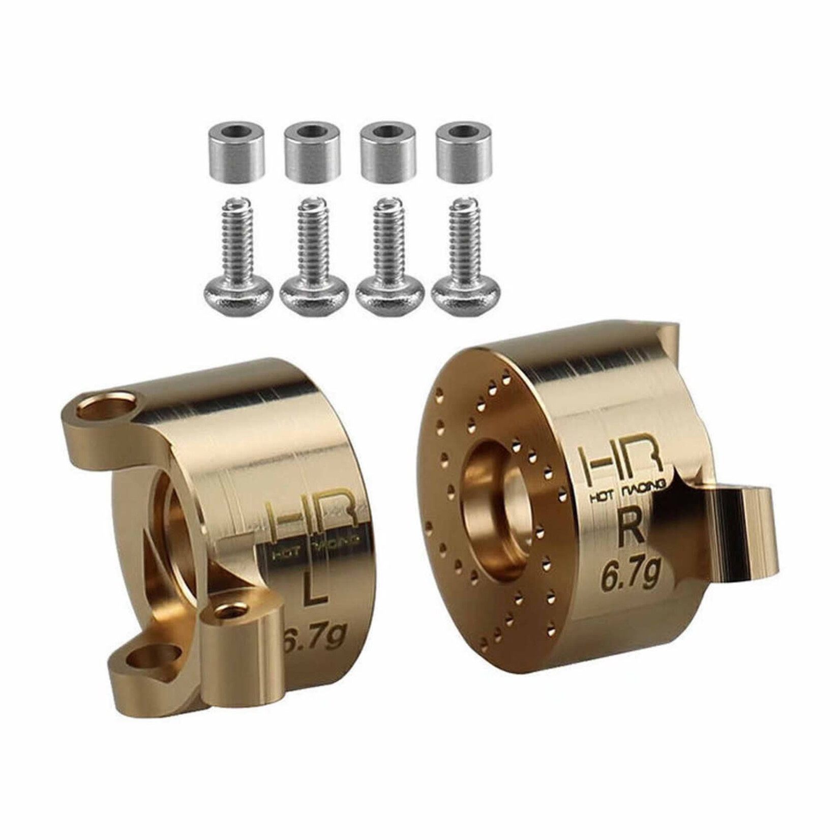 Hot Racing HRASXTY21H Brass Front Steering Block - SCX30 (HRASXTY21H)