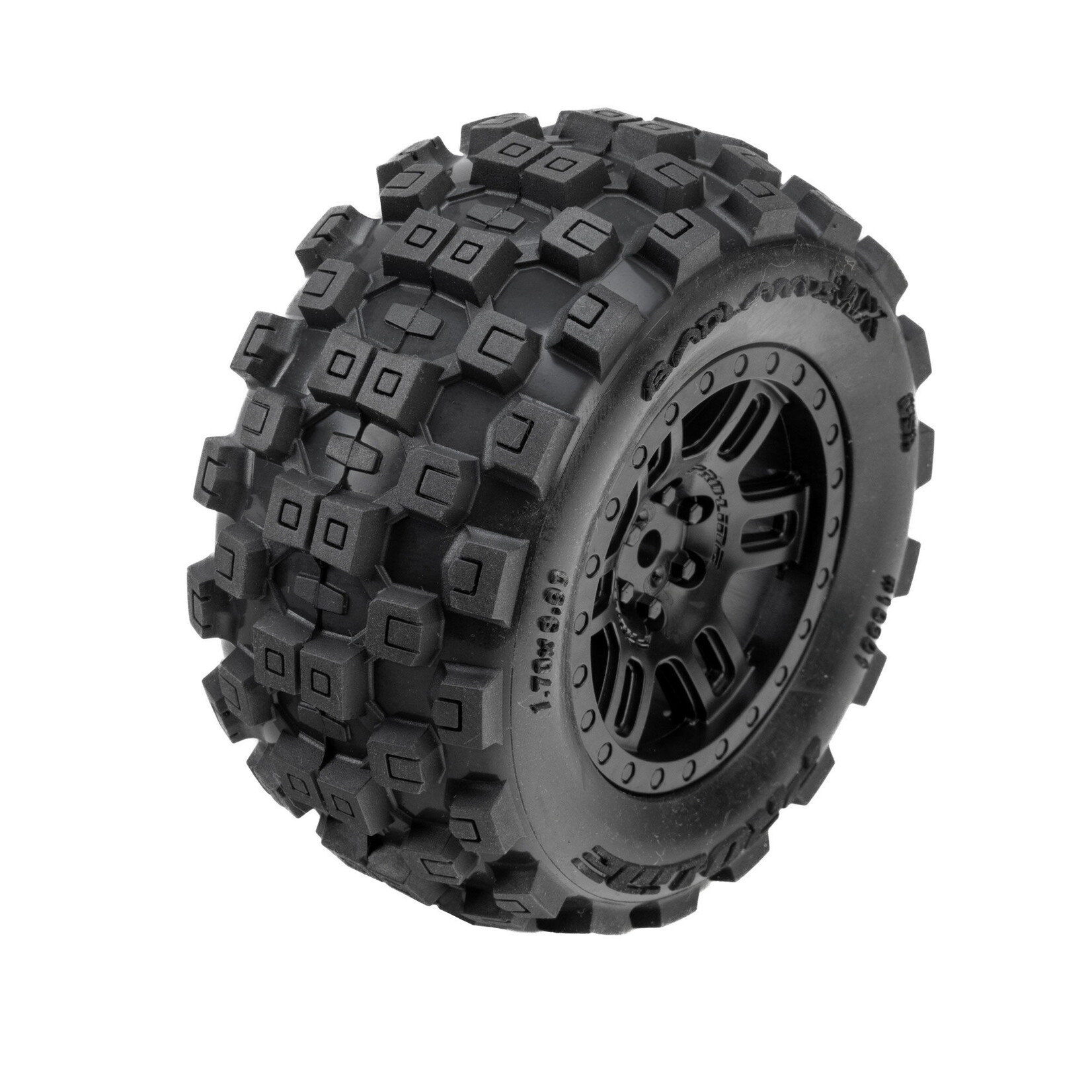 Pro-Line Badlands F/R Tires MTD 12mm Black Split Six (2) for ARRMA MINI KRATON