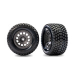 Traxxas Gray Rear Mini XRT Wheels w/ Gravix Tires (2)