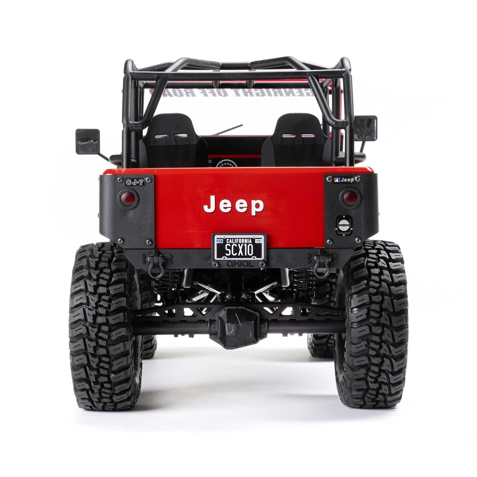 Axial 1/10 SCX10 III Jeep CJ-7 4X4 RTR Brushed Rock Crawler, Red