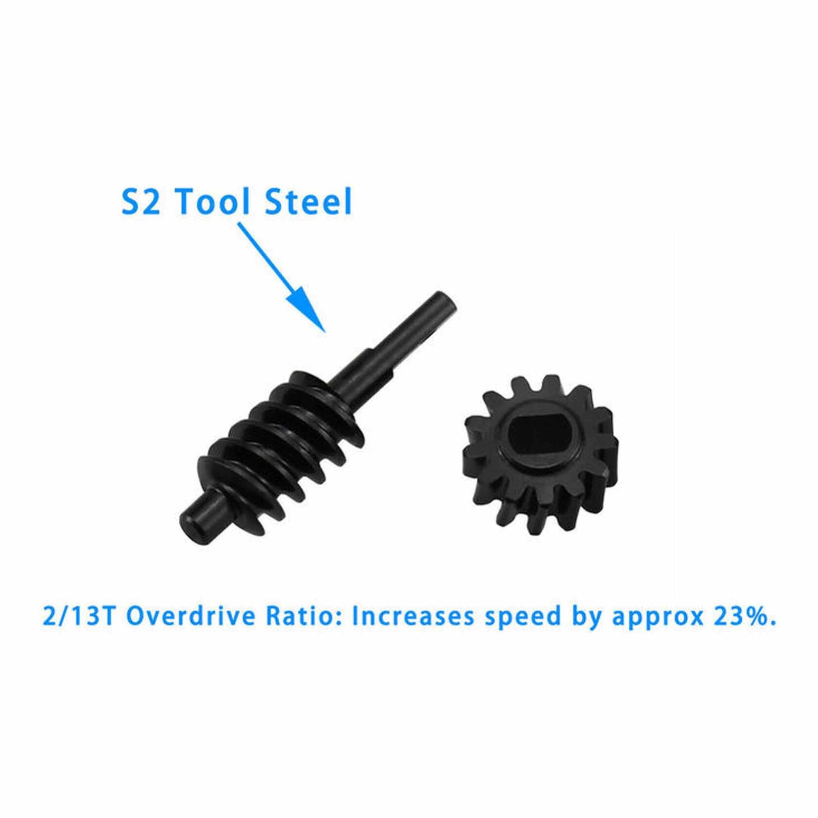 Hot Racing (HR) Steel 13T Center Worm Gear Set, 1/30 Axial SCX30