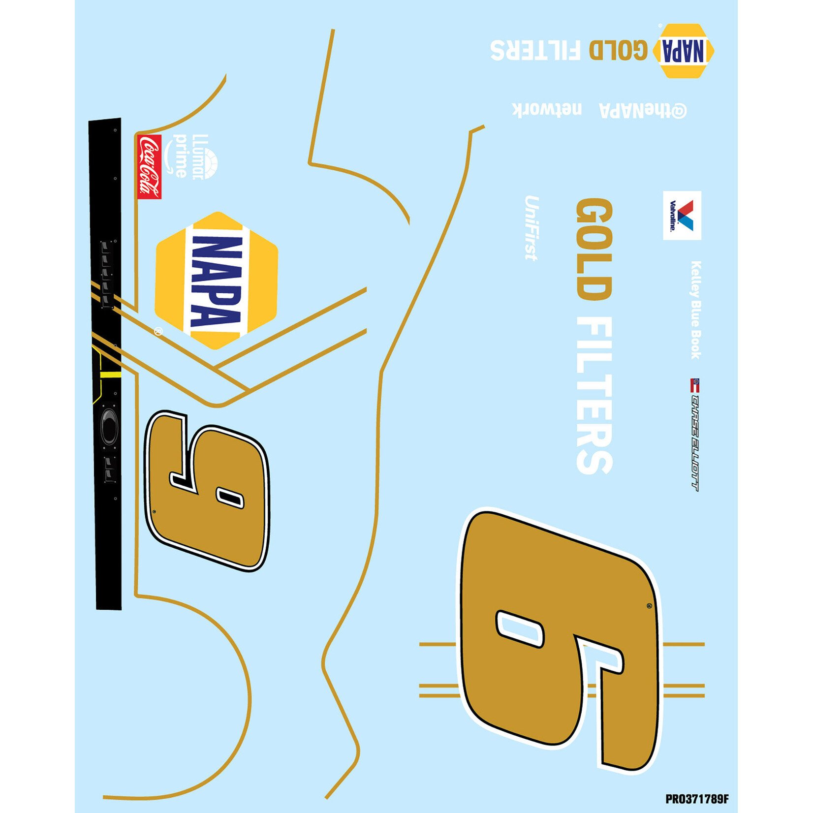 Pro-Line Limited Edition 1/12 Chase Elliott #9 NAPA DIY Clear 2025 Body: NASCAR GROM