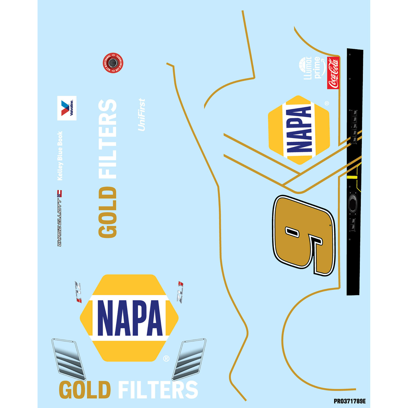 Pro-Line Limited Edition 1/12 Chase Elliott #9 NAPA DIY Clear 2025 Body: NASCAR GROM