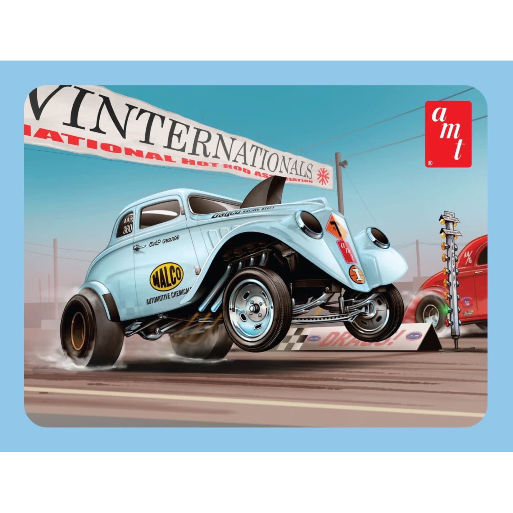AMT 1/25 1933 Willys Gasser Ohio George w/Tin Packaging Skill