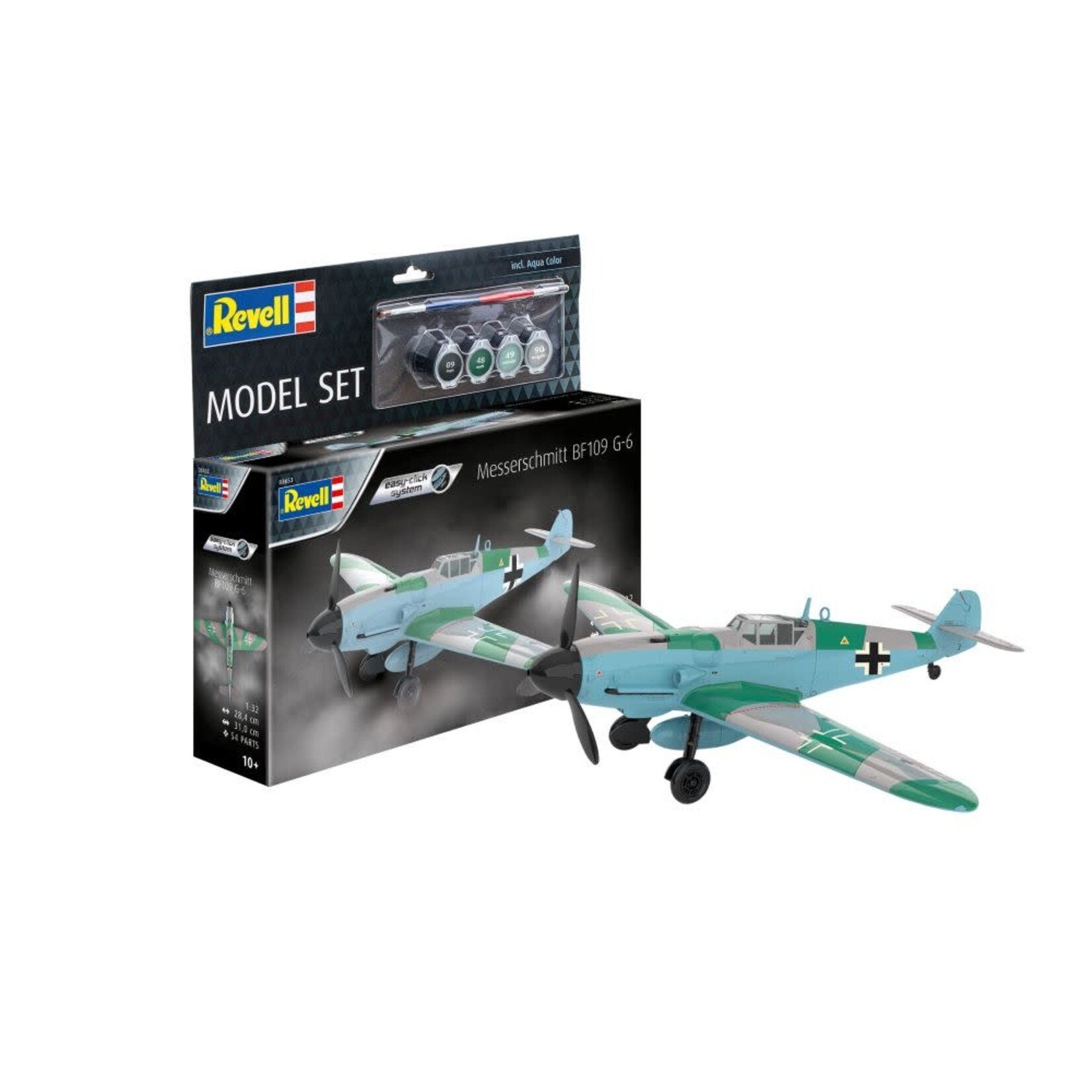 Revell 1/32 Messerschmitt Bf109G6 Fighter (Snap) w/paint