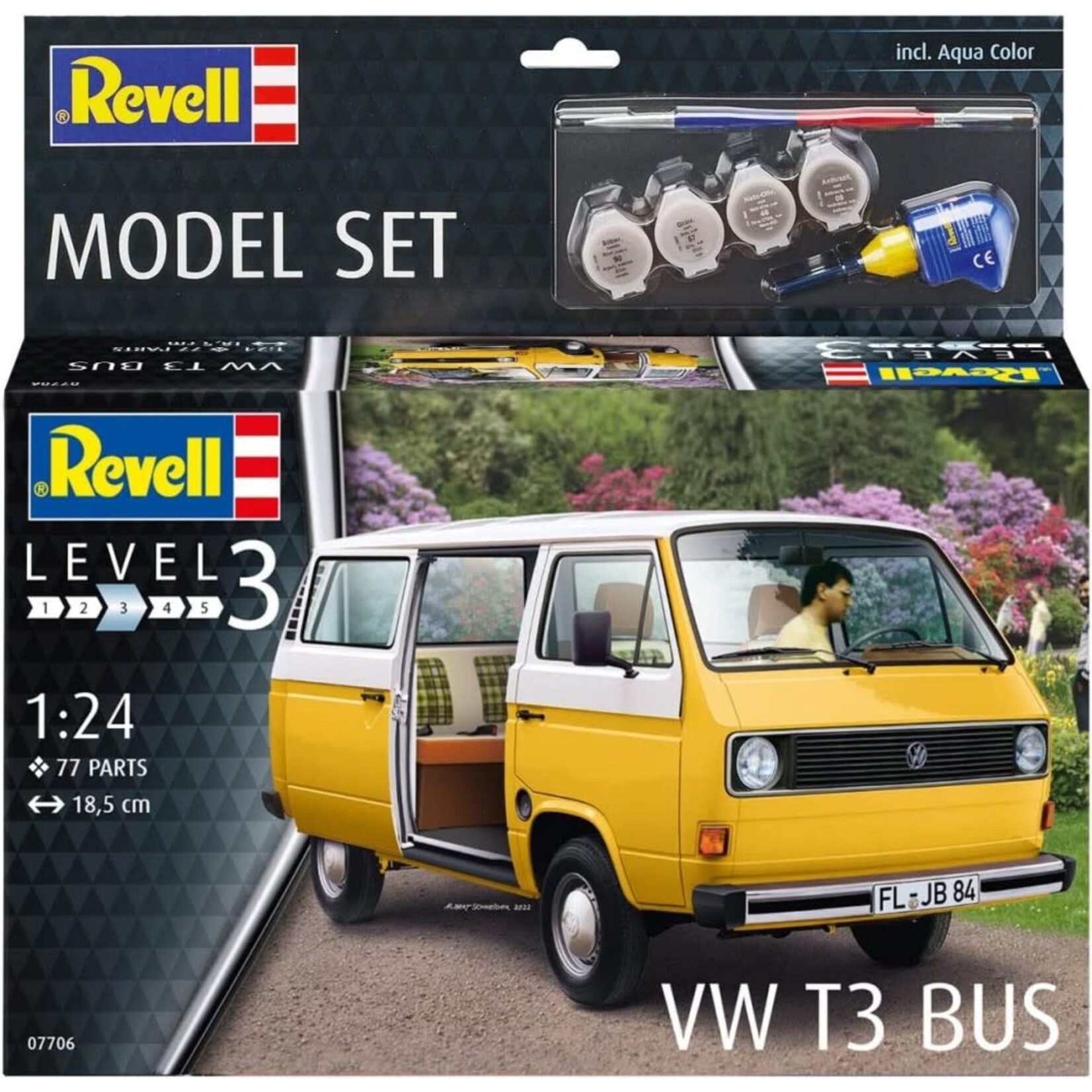 Revell 1/25 VW T3 Bus w/paint & glue