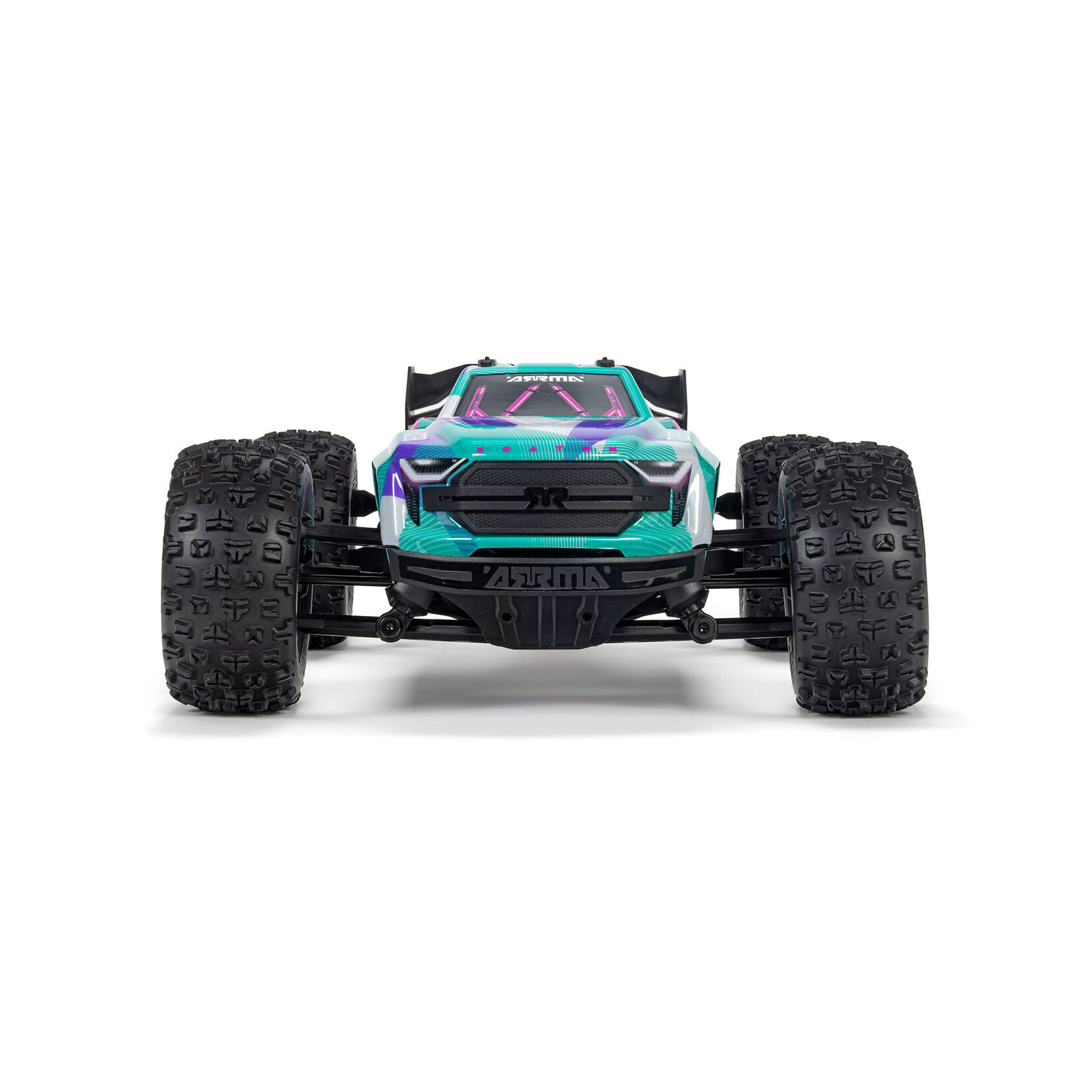 Arrma 1/16 MINI KRATON 3S DSC 4X4 RTR Brushless Speed Truck (Battery & Charger Included), Teal/Pink