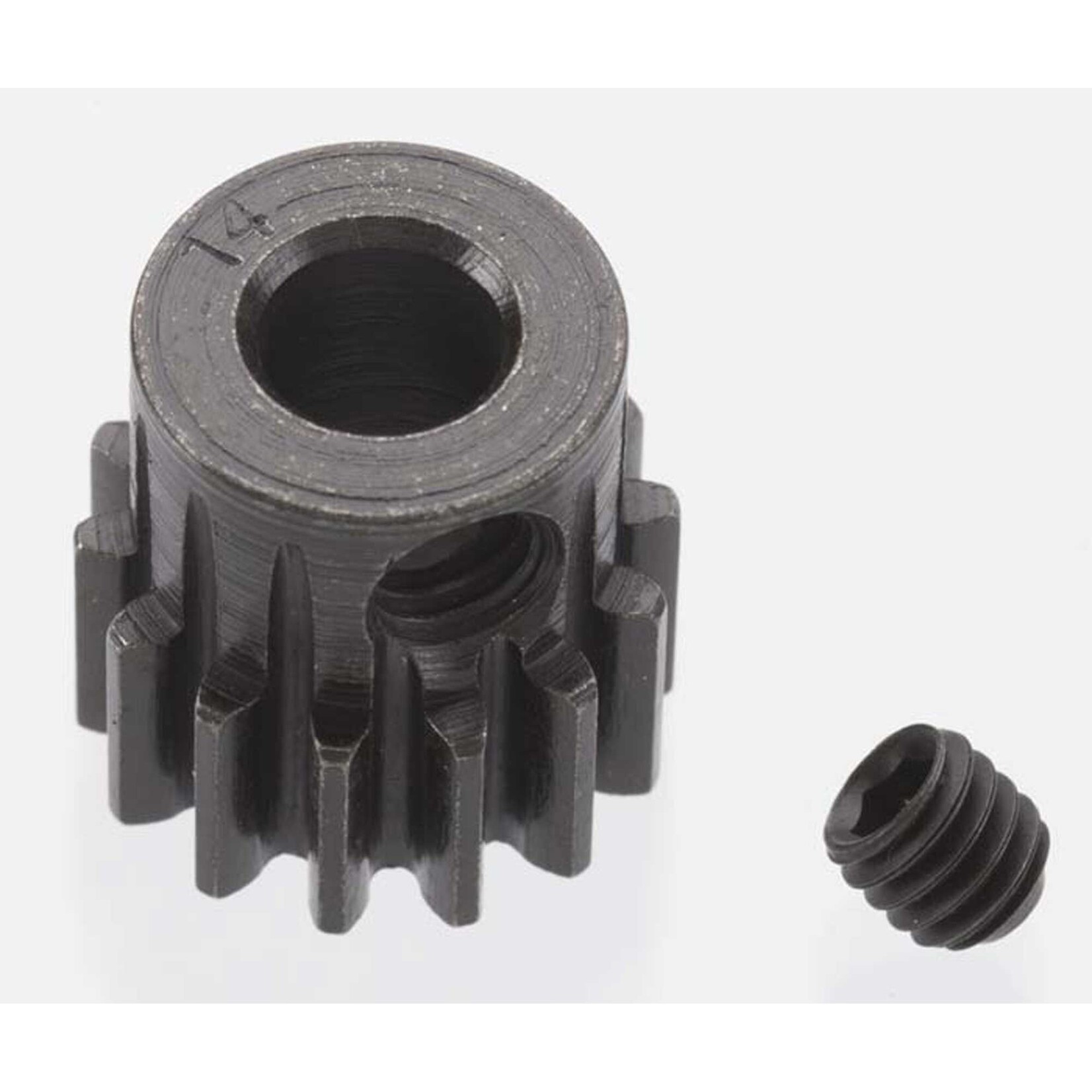 Robinson Racing Products (RRP) Extra Hard 14 Tooth Blackened Steel 32p Pinion, 5mm