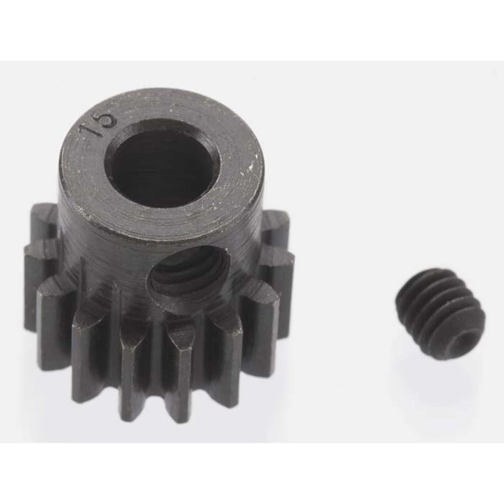 Robinson Racing Products (RRP) Extra Hard 15 Tooth Blackened Steel 32p Pinion, 5mm