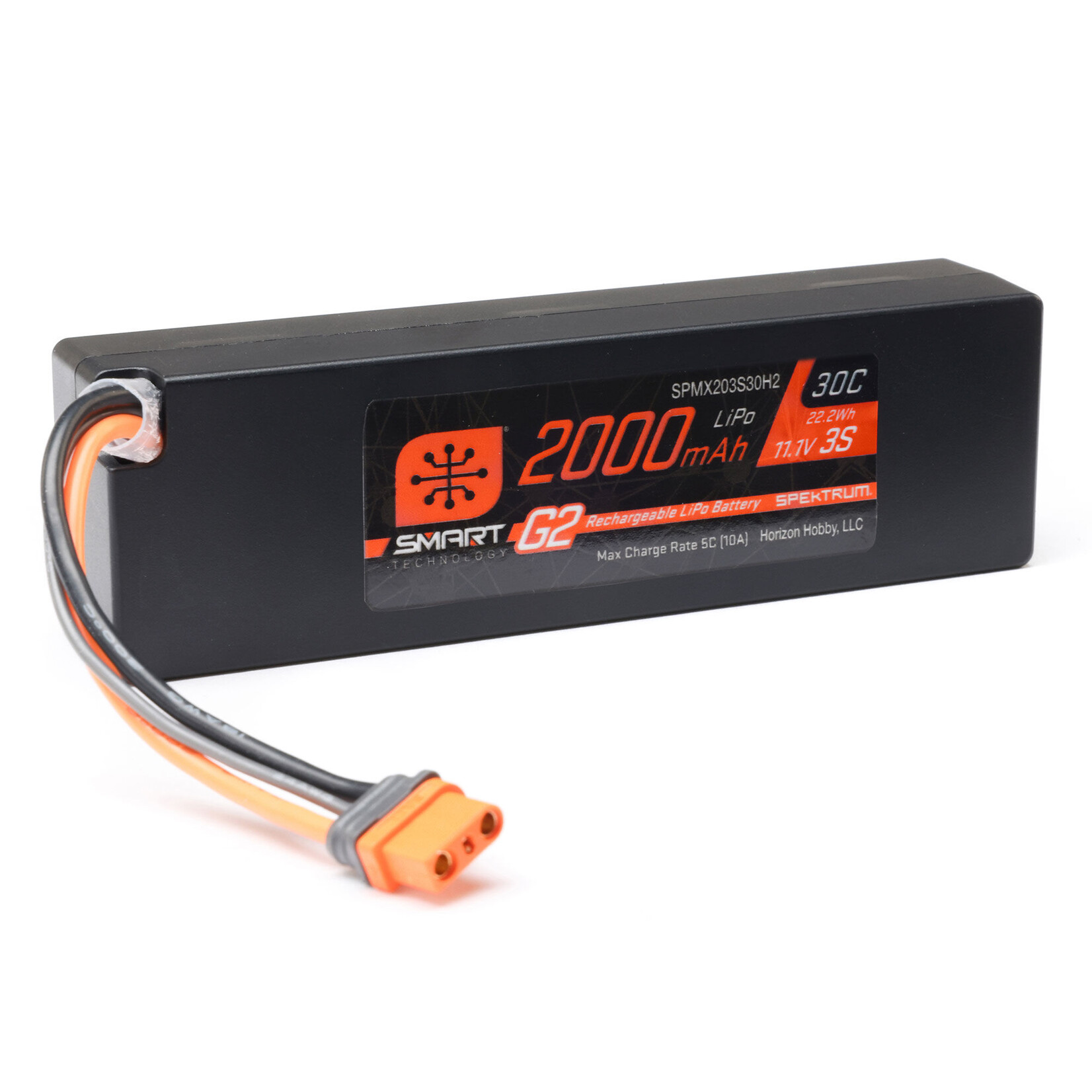 Spektrum 11.1V 2000mAh 3S 30C Smart G2 LiPo Battery: IC2