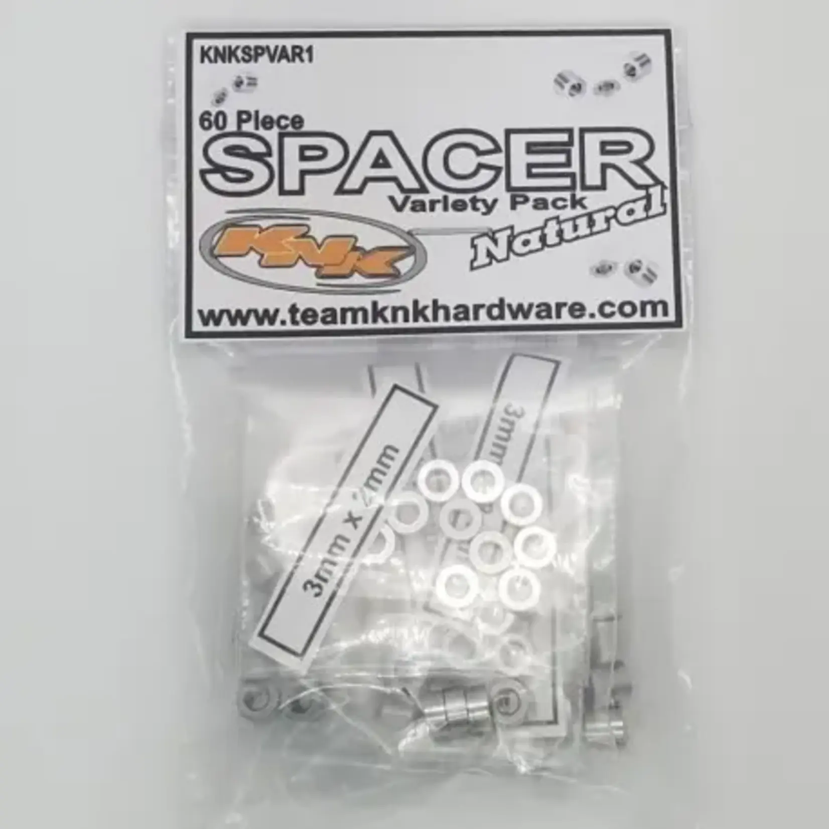 KNK Aluminum Spacer kit - 60 Pieces - Silver