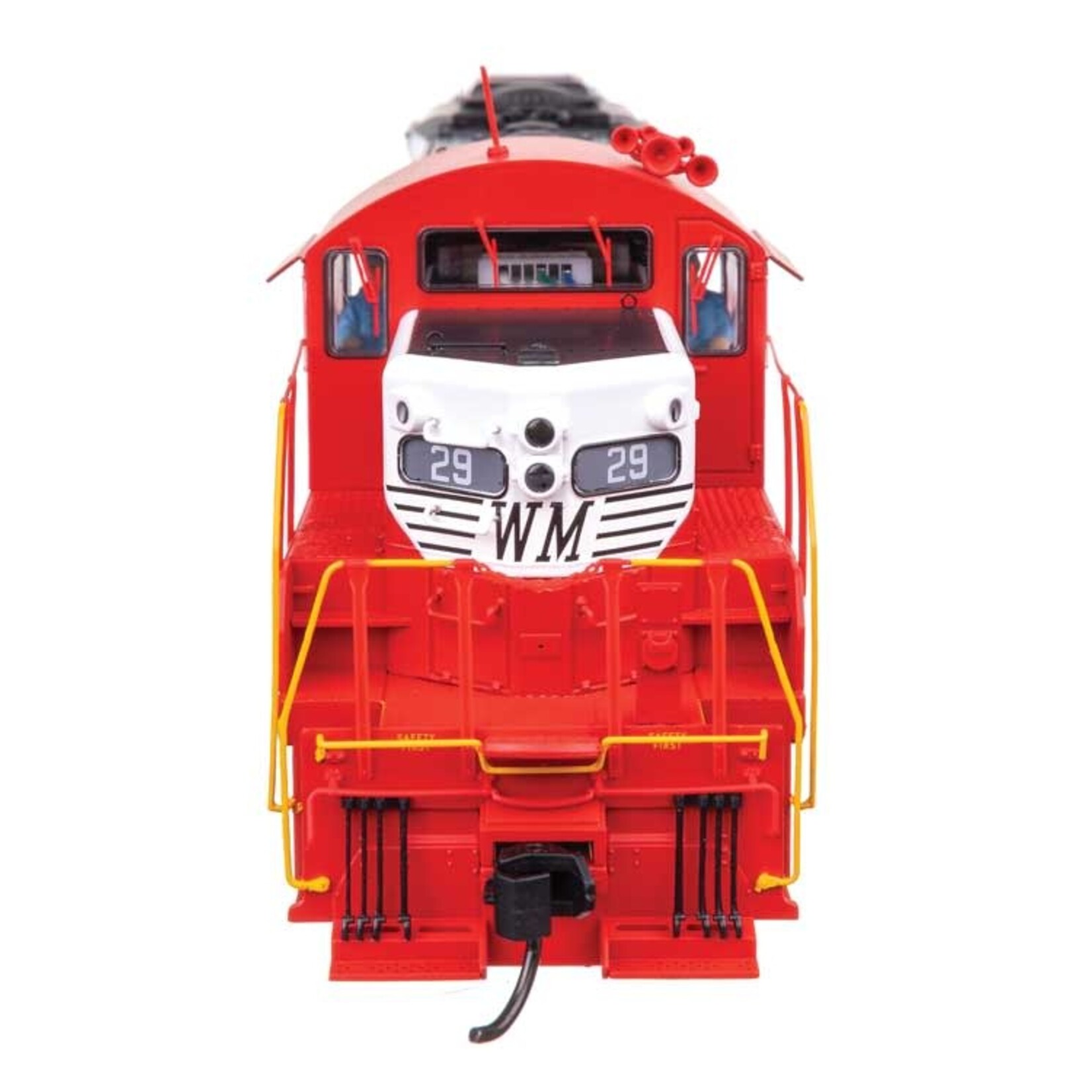 Walthers EMD GP9 Phase II - LokSound 5 Sound and DCC -- Western Maryland #29 - Red/White/Black
