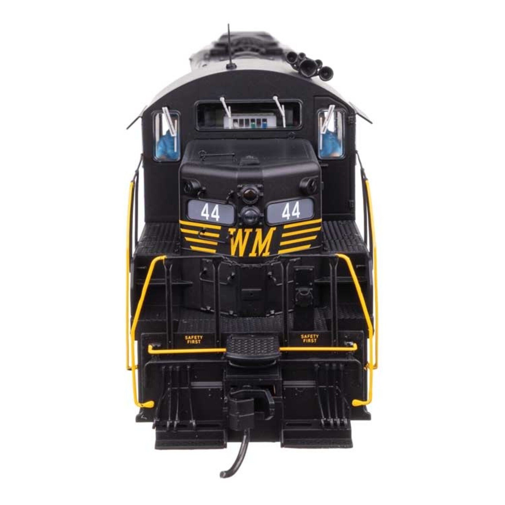 Walthers EMD GP9 Phase II - Standard DC -- Western Maryland #44 - Black - Speed Lettering