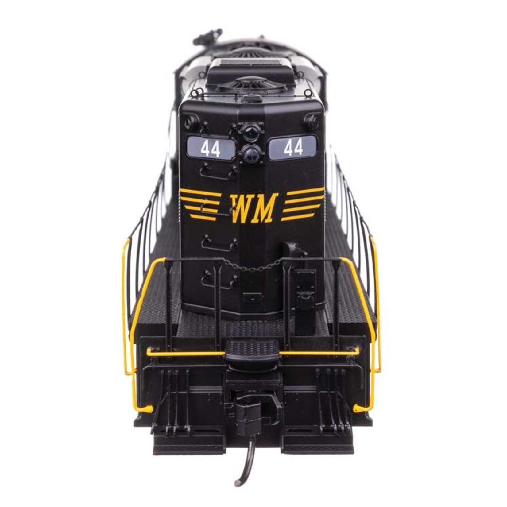 Walthers EMD GP9 Phase II - Standard DC -- Western Maryland #44 - Black - Speed Lettering