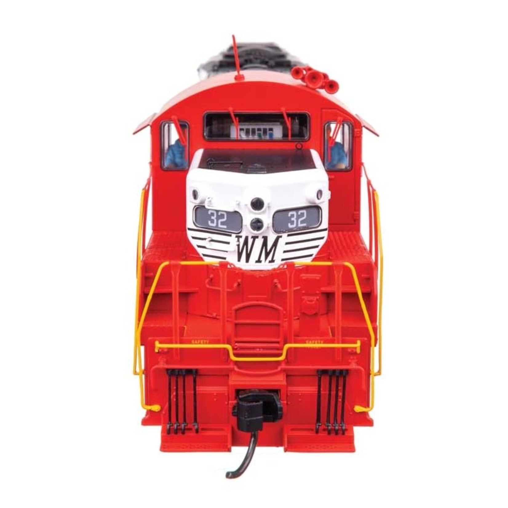 Walthers EMD GP9 Phase II - LokSound 5 Sound and DCC -- Western Maryland #32 - Red/White/Black