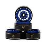 Treal Hobby Type L 1.0" Aluminum Cyclone Beadlock Wheels (Blue) (4) (27.5g ea)