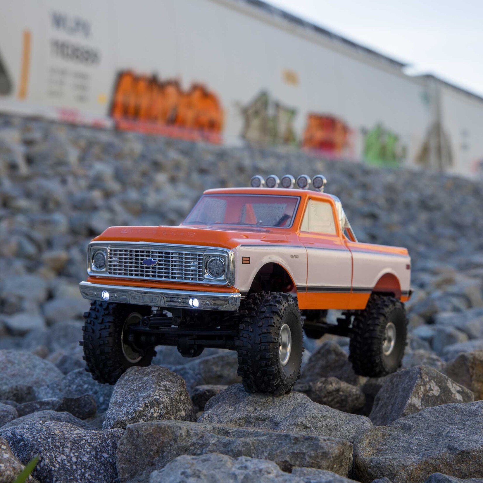 Axial 1/24 SCX24 1967-1972 Chevrolet C10 4WD Truck RTR, Orange
