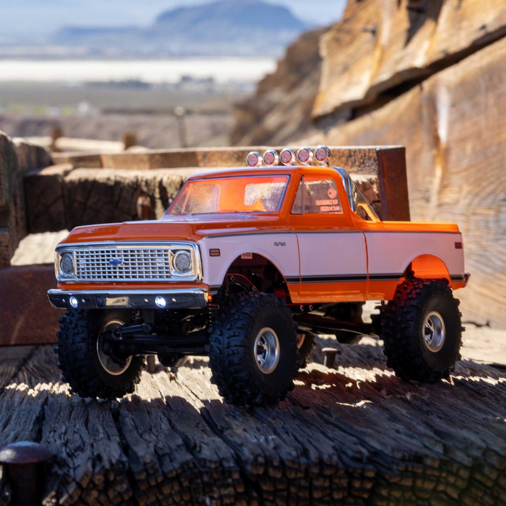 Axial 1/24 SCX24 1967-1972 Chevrolet C10 4WD Truck RTR, Orange