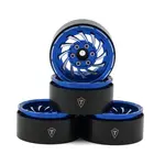 Treal Hobby Cyclone 1.9" Aluminum Beadlock Wheels (Blue) (4) (122.5g)