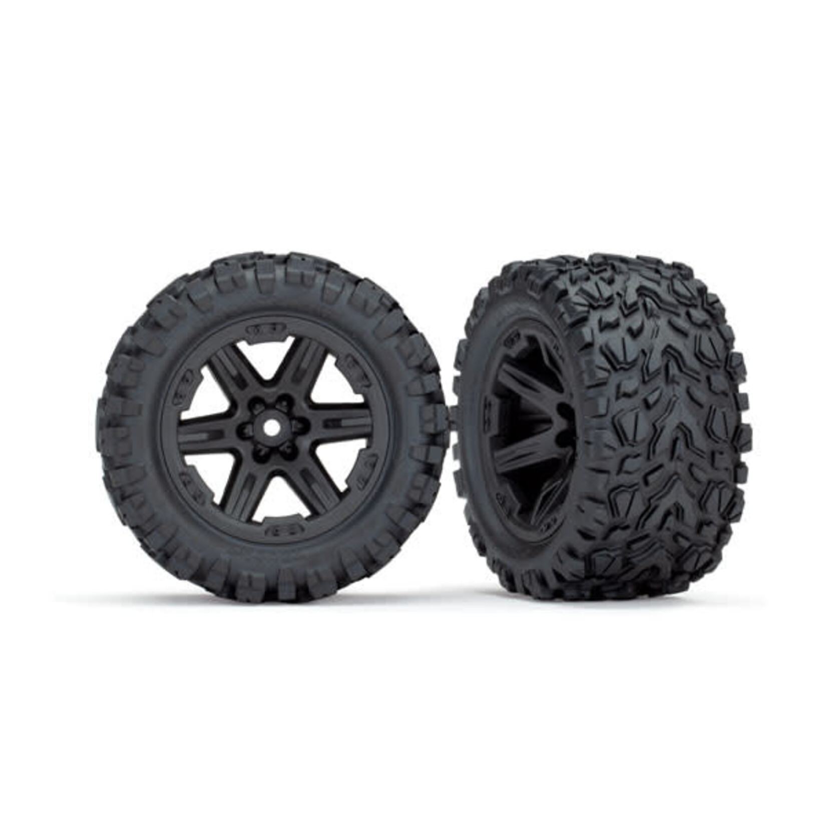 Traxxas RXT 2.8" Black Wheels & Talon EXT Tires (2)