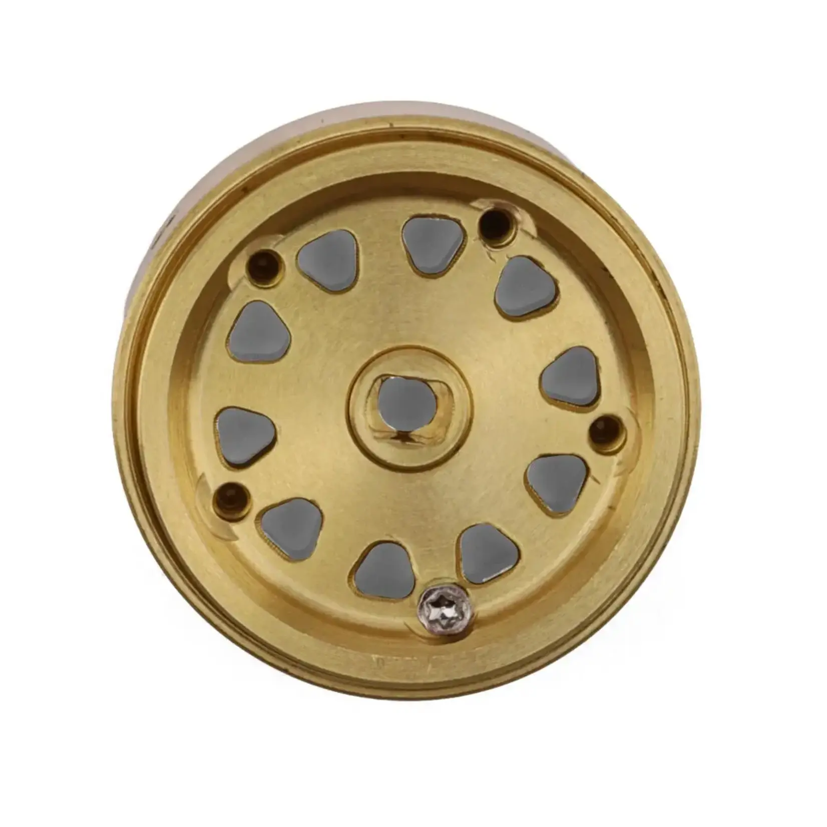0.7" D19 Multi-Spoke Brass Micro Crawler Beadlock Wheels (Gold) (4) (15.1g ea)