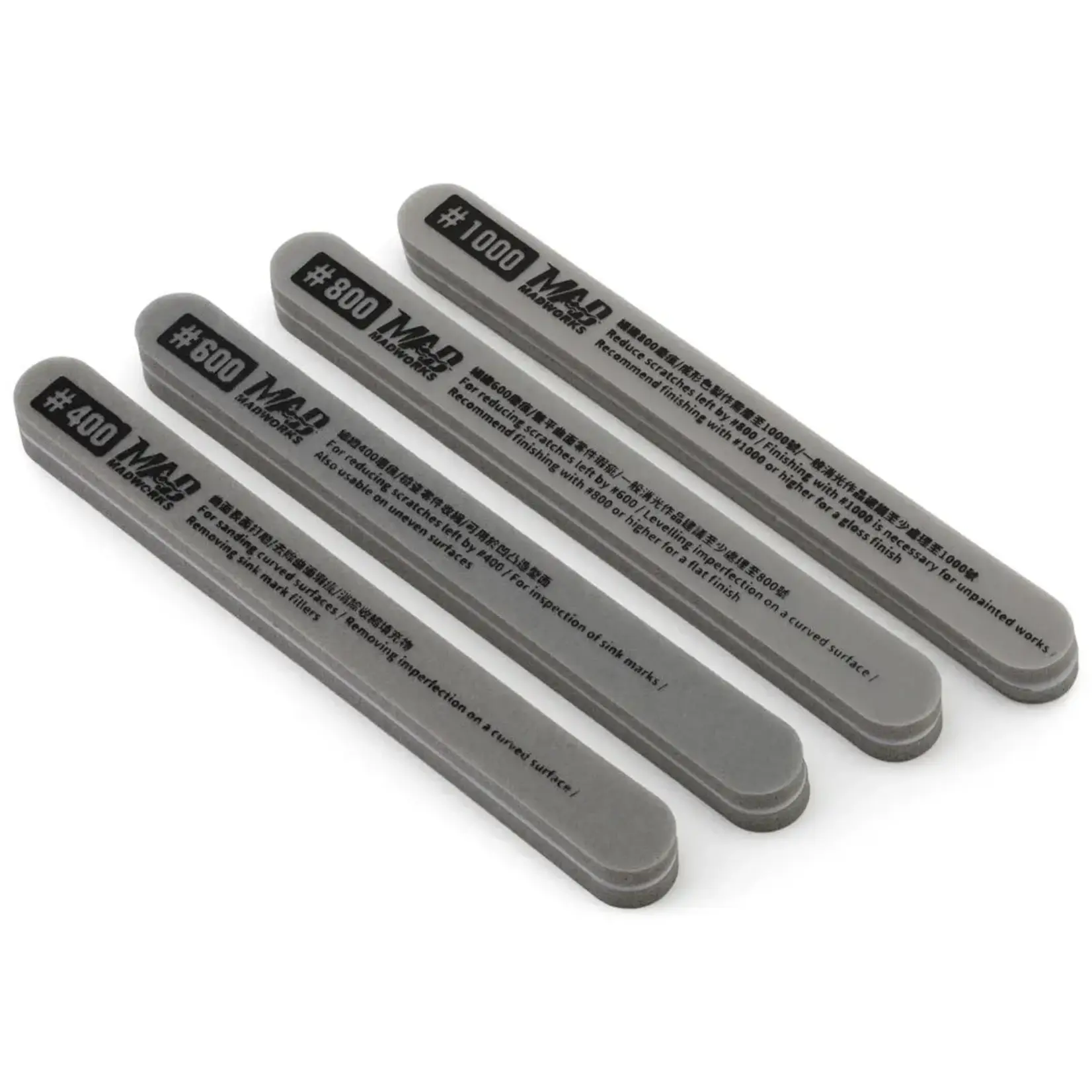 Madworks Oh Yeah! Sanding Sponge Stick Set (4) (400/600/800/1000 Grit)