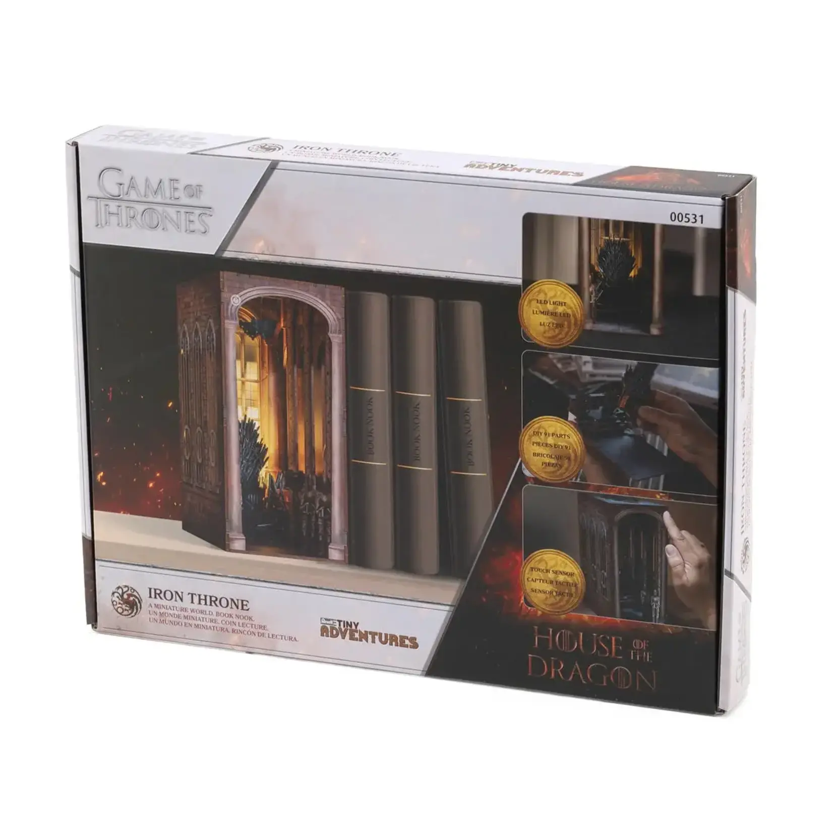 Revell Tiny Adventures Game of Thrones House of the Dragon "Iron Throne" 3D Wooden Book Nook