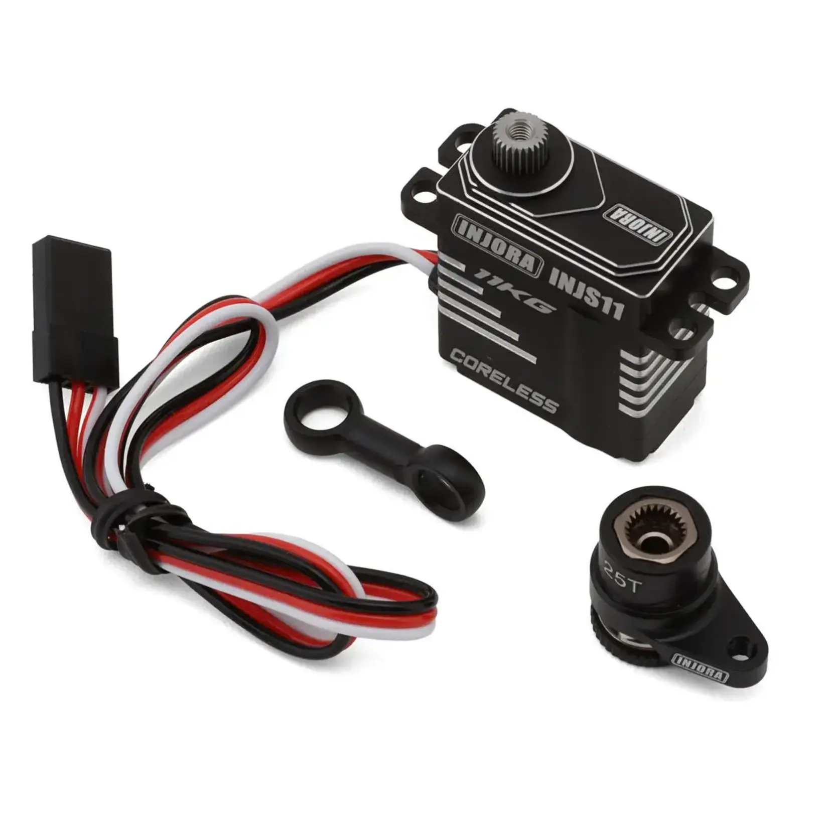 Aluminum High Voltage Micro Servo Set (Grom/NASCAR) w/Aluminum Servo Saver (25T)
