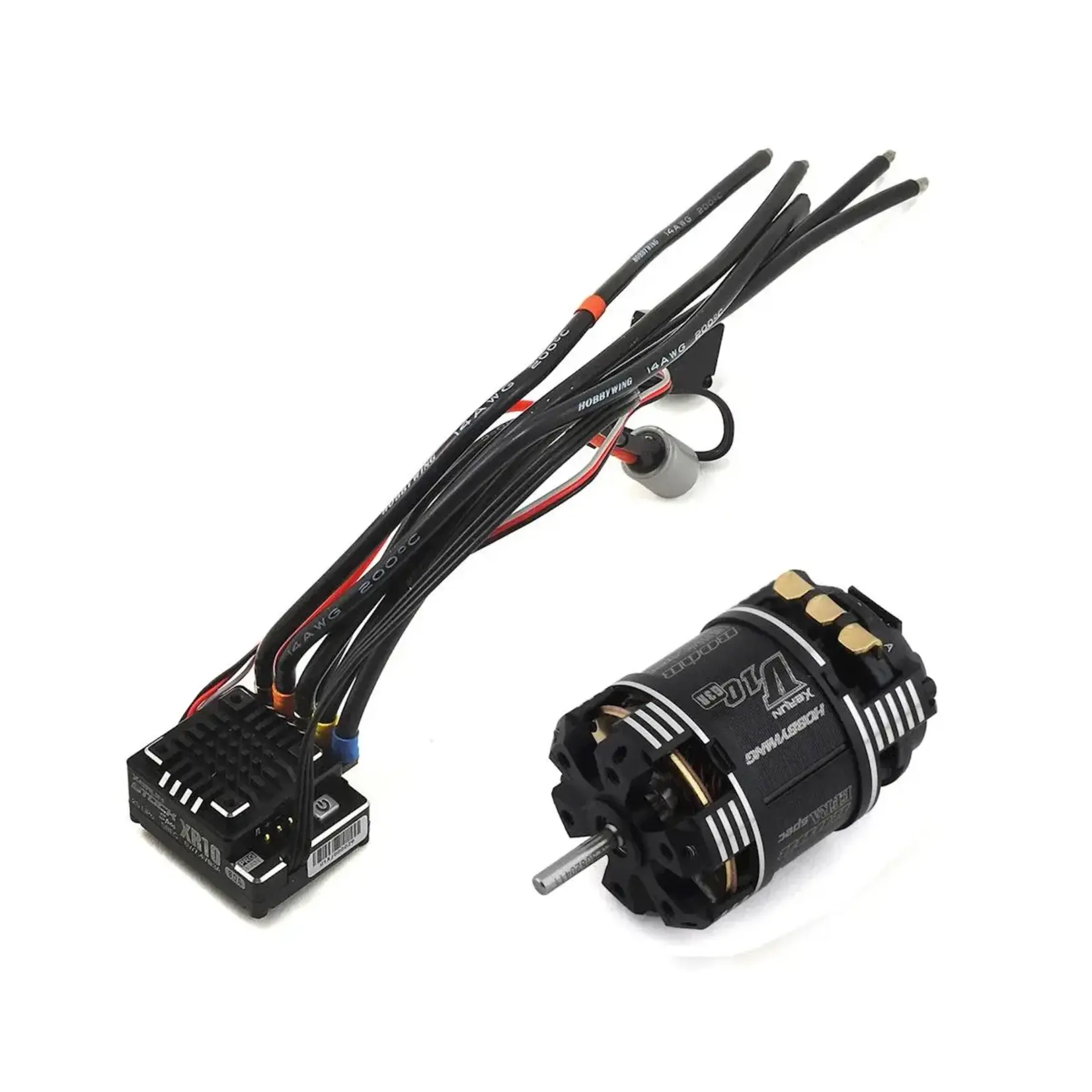 Hobbywing XR10 Pro Stock Spec Combo - XR10 Stock Spec 2S + V10 G3R 25.5T Sensored Brushless Motor